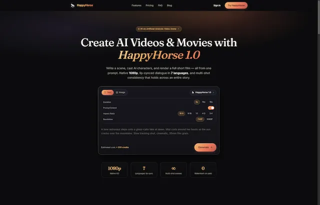 HappyHorse screenshot
