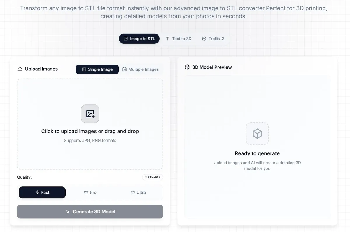 Image to STL screenshot