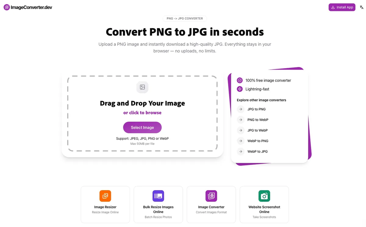 ImageConverter.dev screenshot