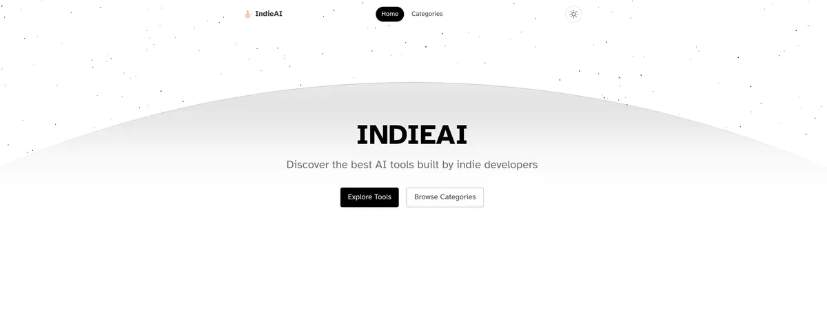 indie ai directory screenshot