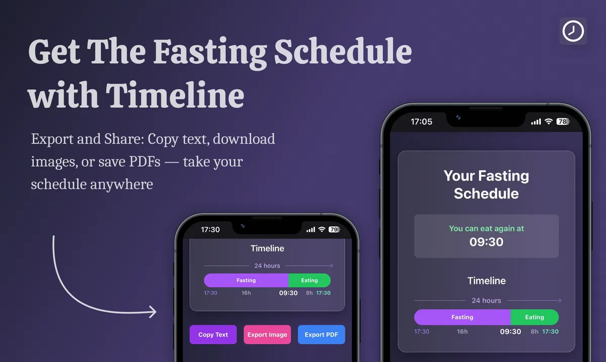 Intermittent Fasting Calculator screenshot