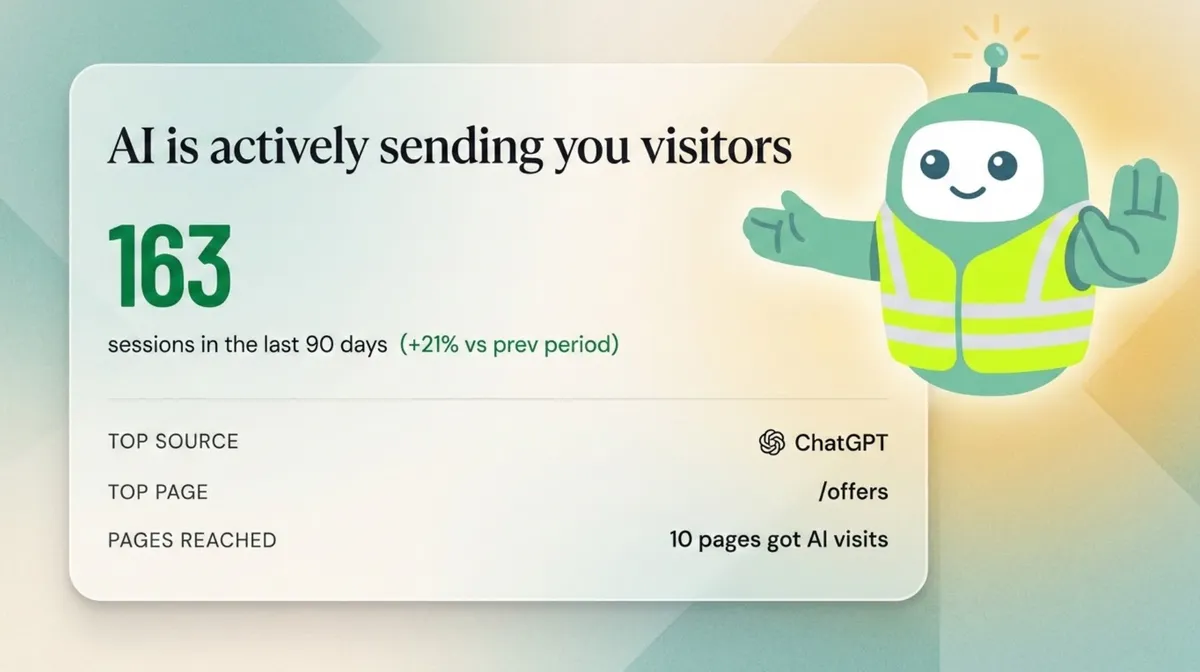 Is AI Sending Me Traffic - Free AI Traffic Checker screenshot