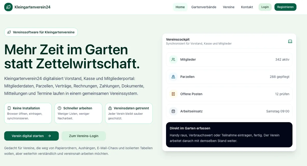 kleingartenverein24 screenshot