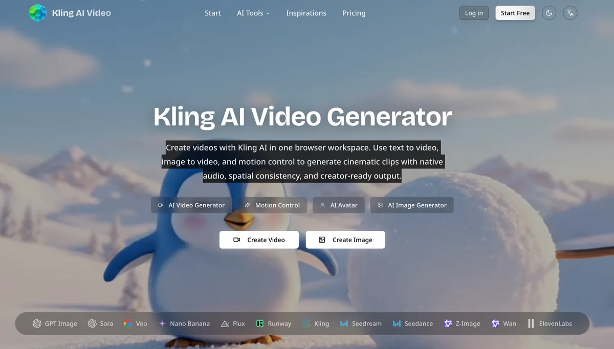Kling AI Video Generator screenshot