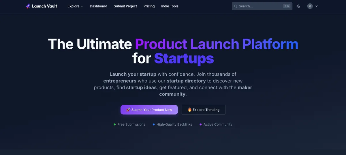 Launch Vault screenshot