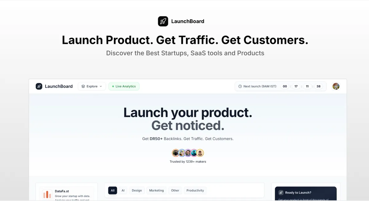 LaunchBoard screenshot