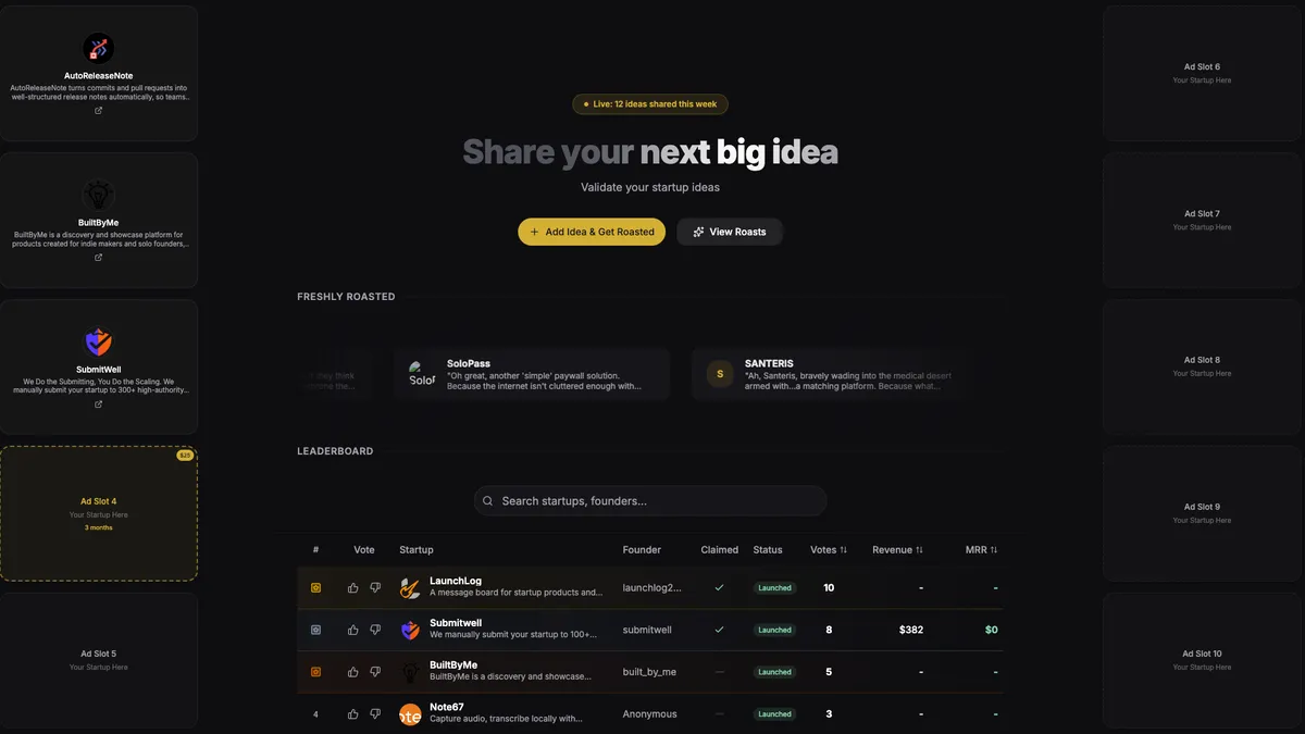 LaunchLog screenshot
