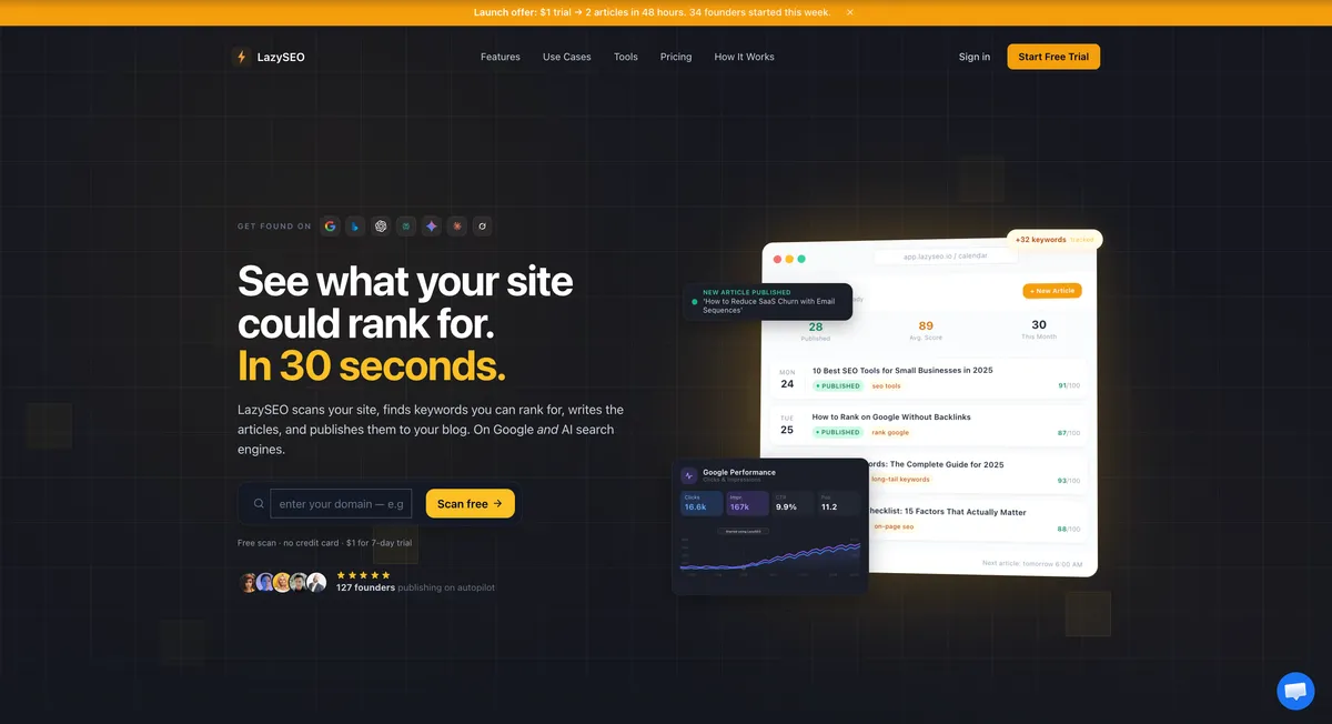 LazySEO screenshot