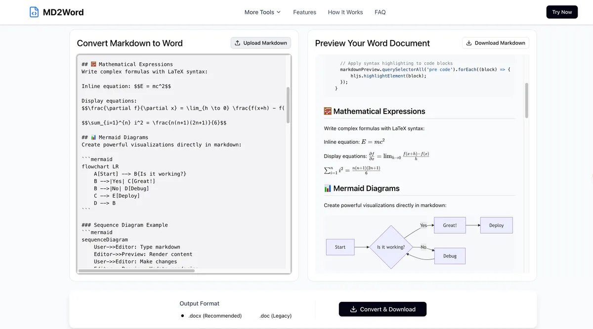 Markdown To Word Pro screenshot