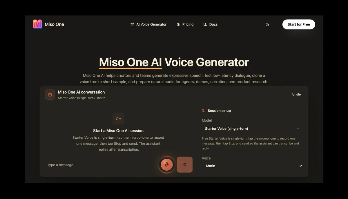 Miso One screenshot