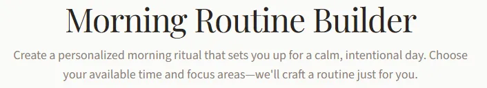 Morning Routine Builder screenshot