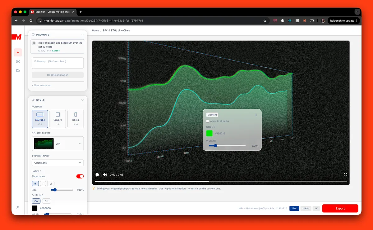 Moshion screenshot