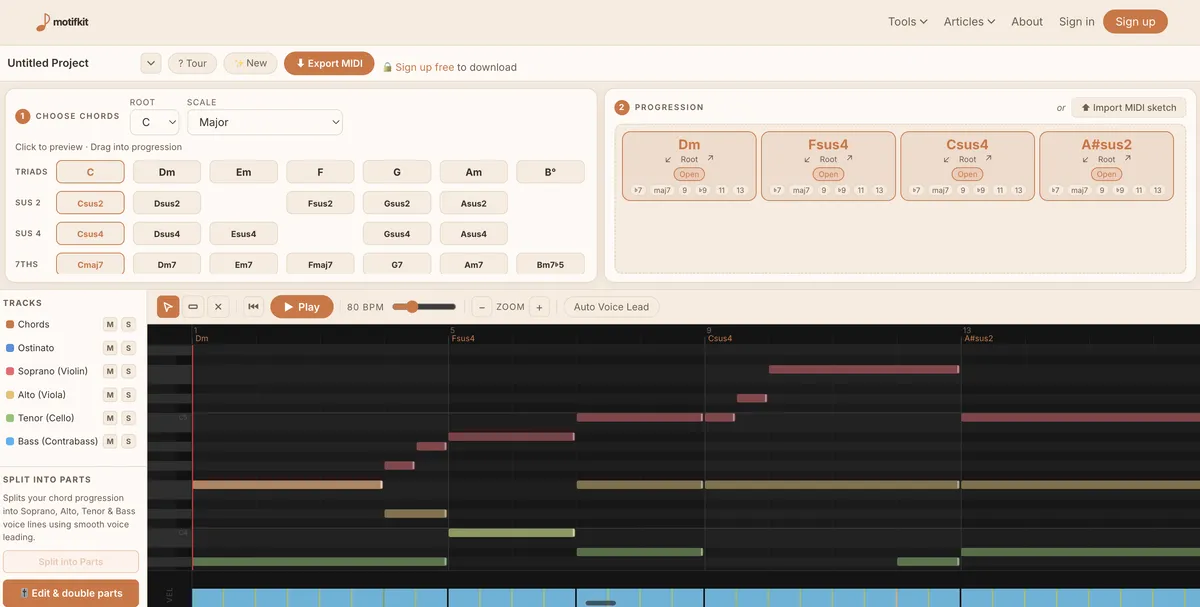 Motifkit Sketchpad screenshot