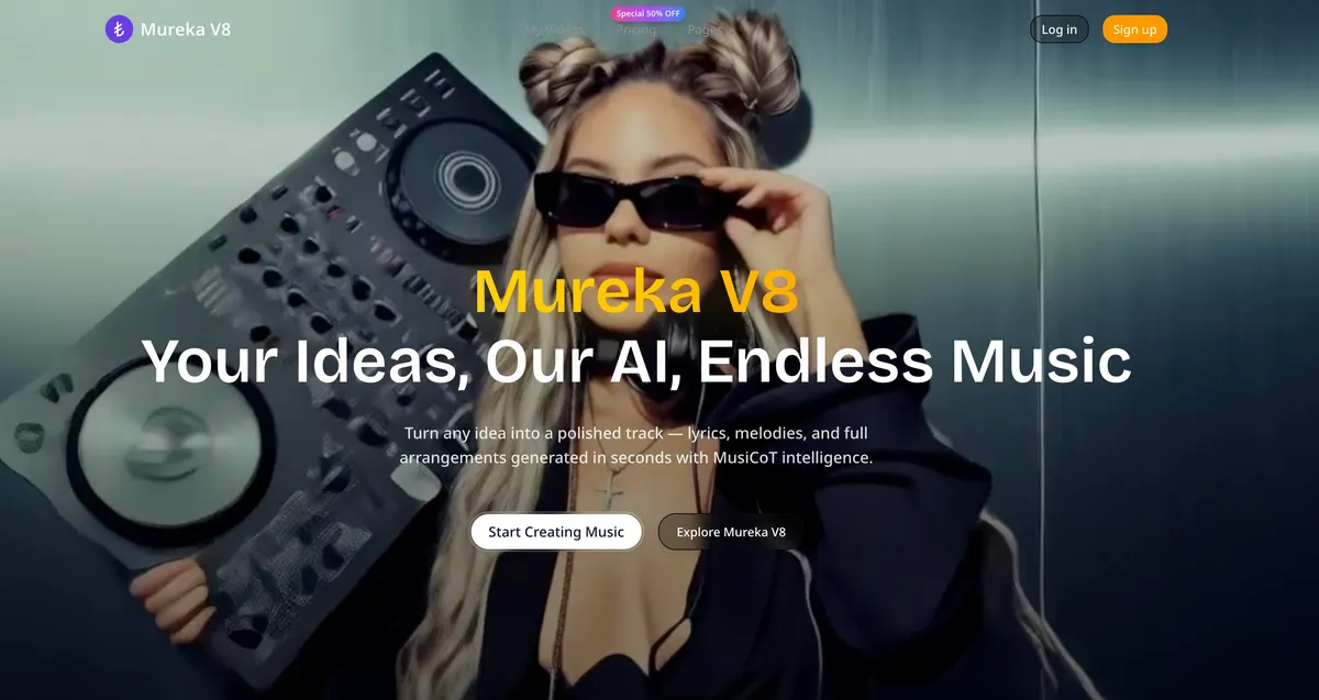 Mureka V8 screenshot