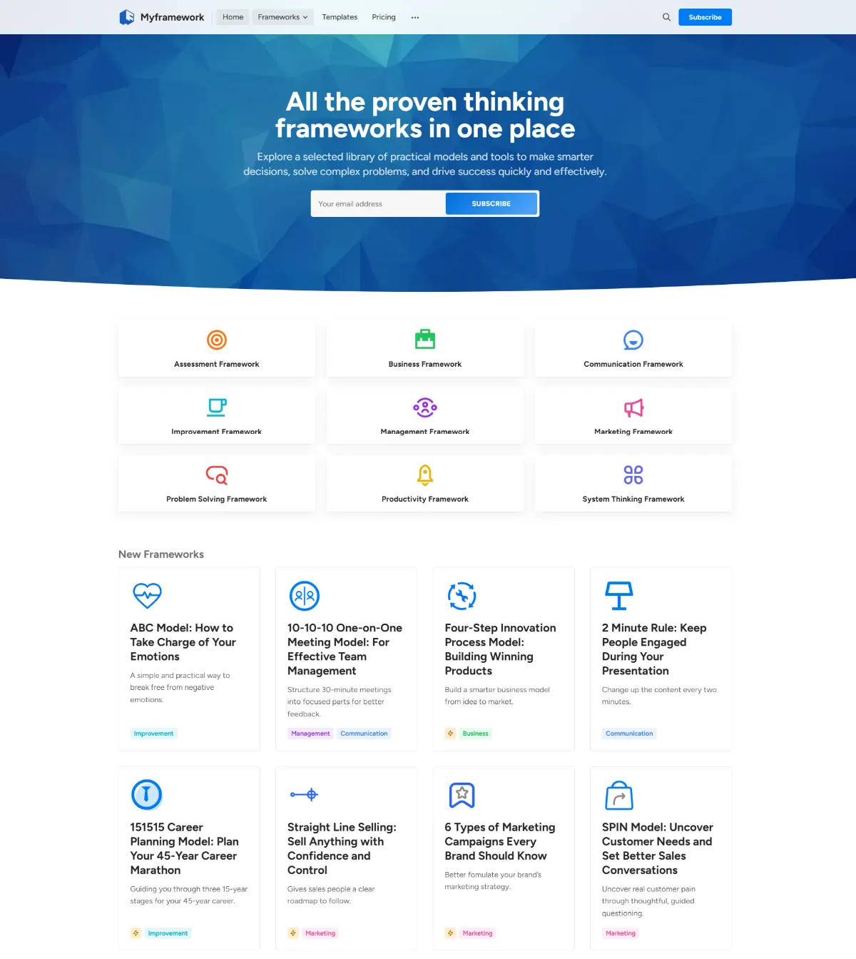 MyFramework screenshot