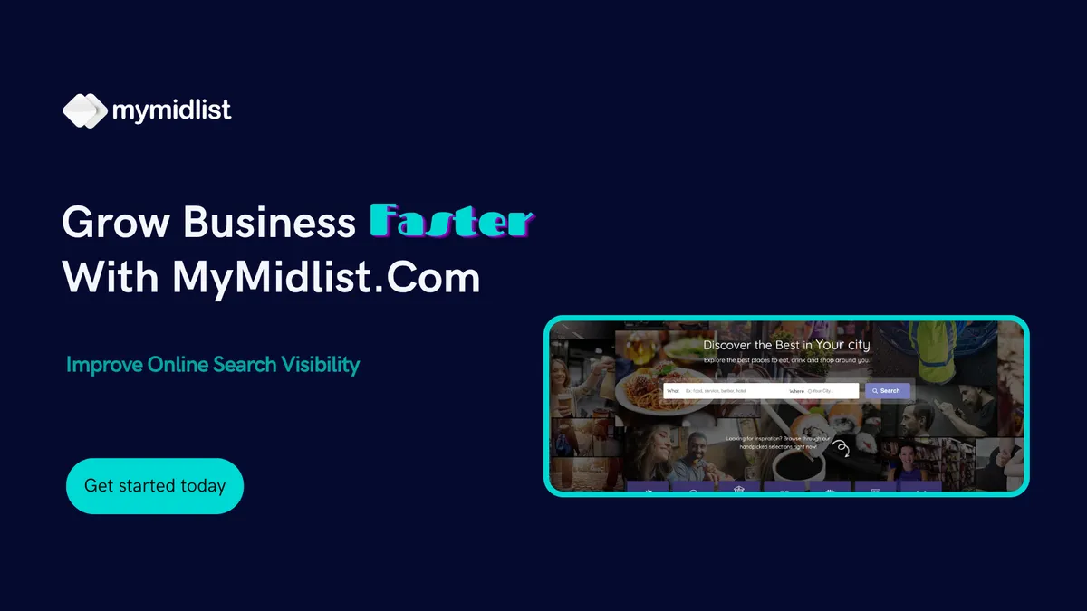 MyMidlist Business Directory screenshot