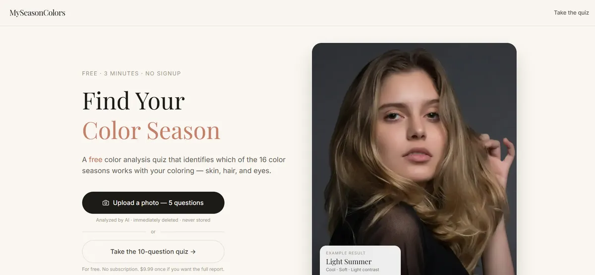 MySeasonColors screenshot