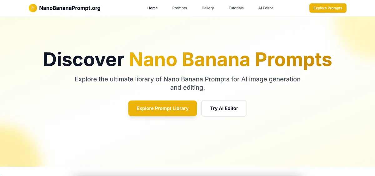 Nano Banana Prompt screenshot