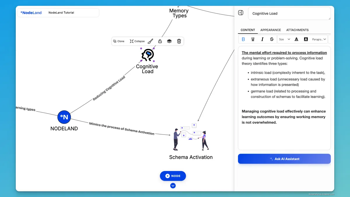 Nodeland screenshot