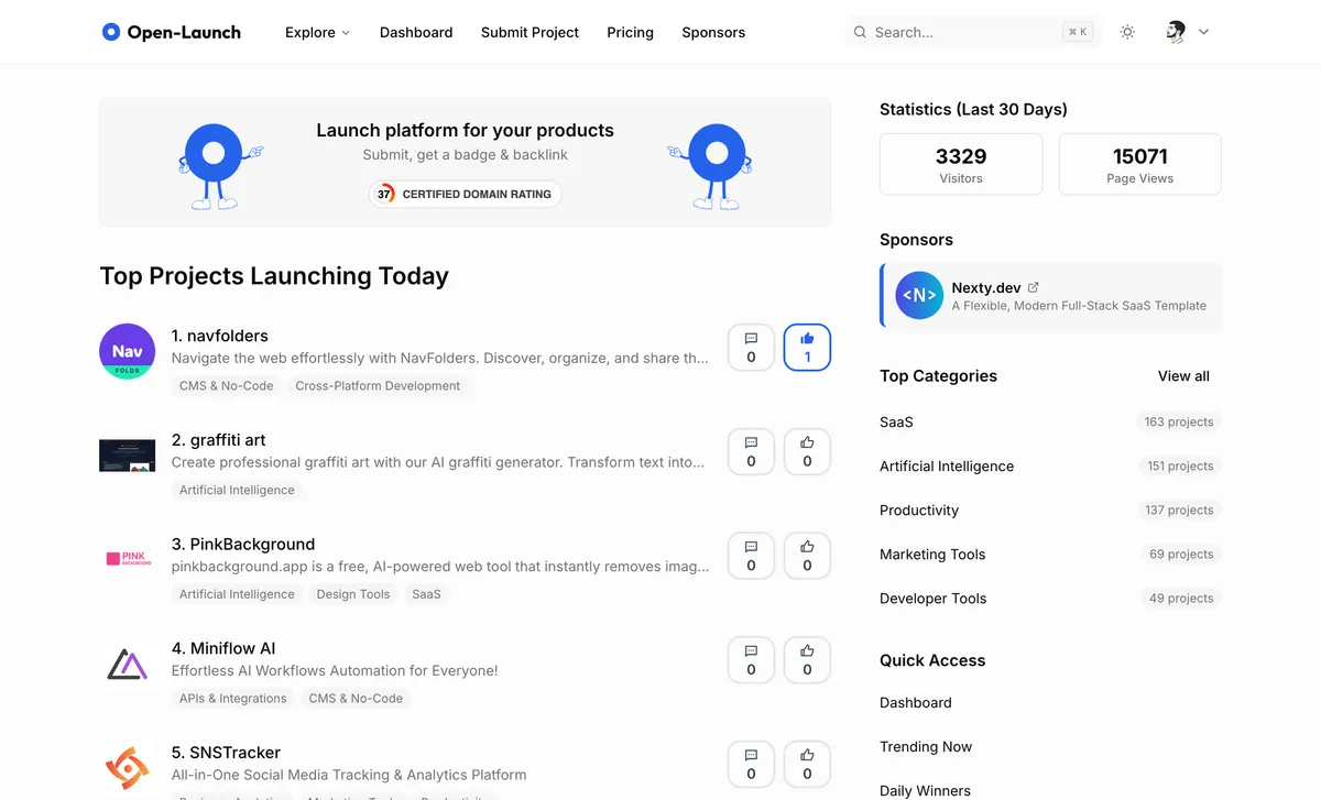 Open-Launch screenshot