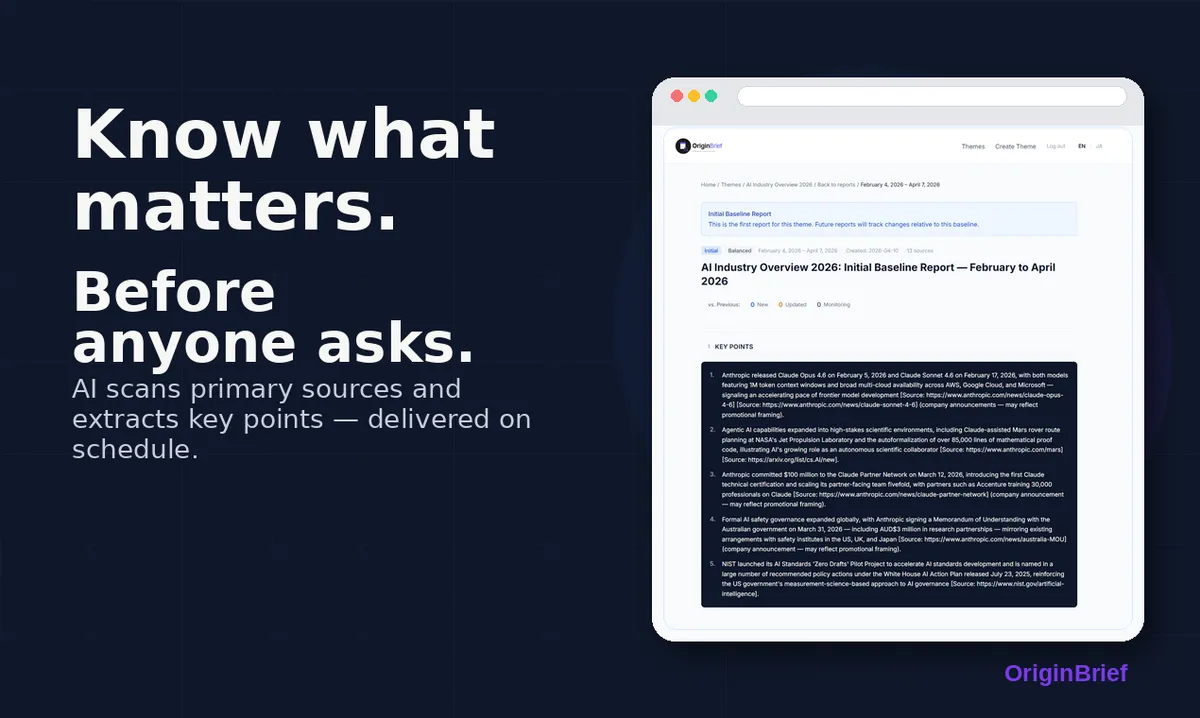 OriginBrief screenshot