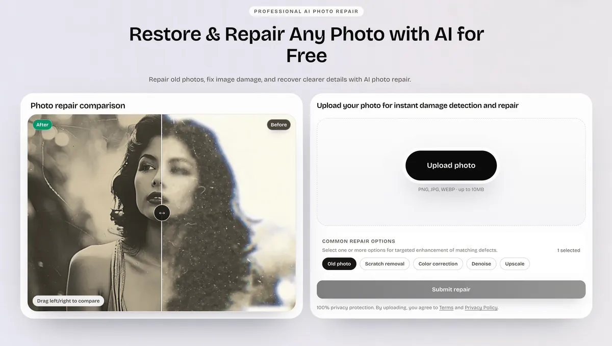 PhotoRepair screenshot
