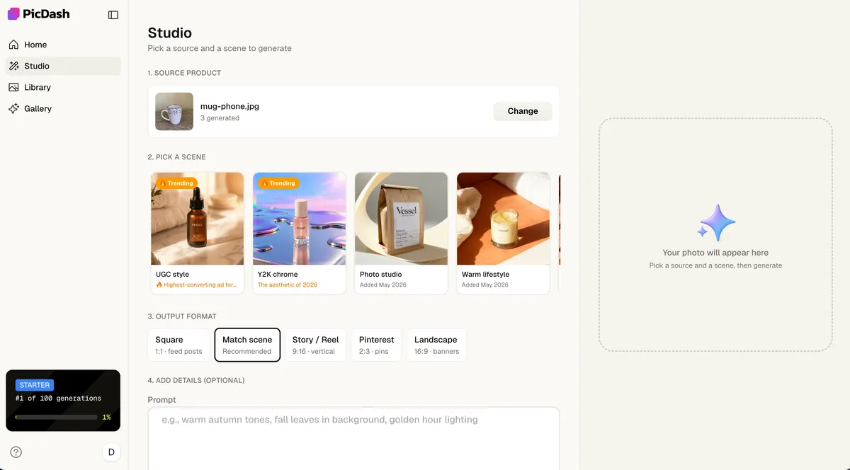 PicDash screenshot