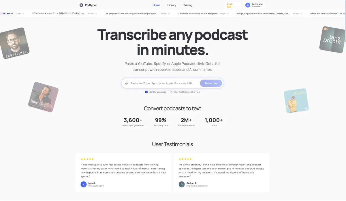 PodTyper screenshot