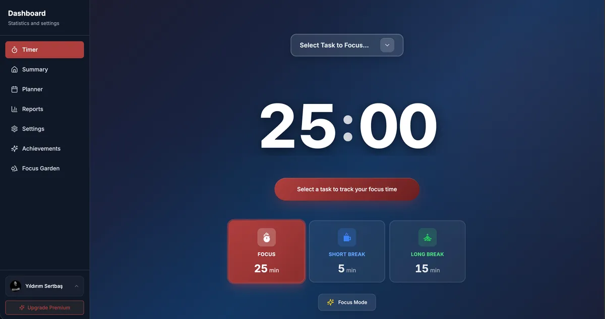 Pomodoronline screenshot