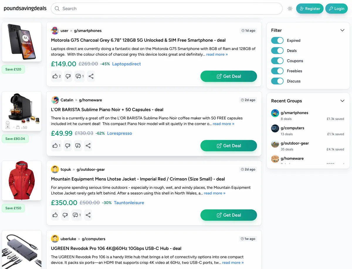 Pound Saving Deals screenshot