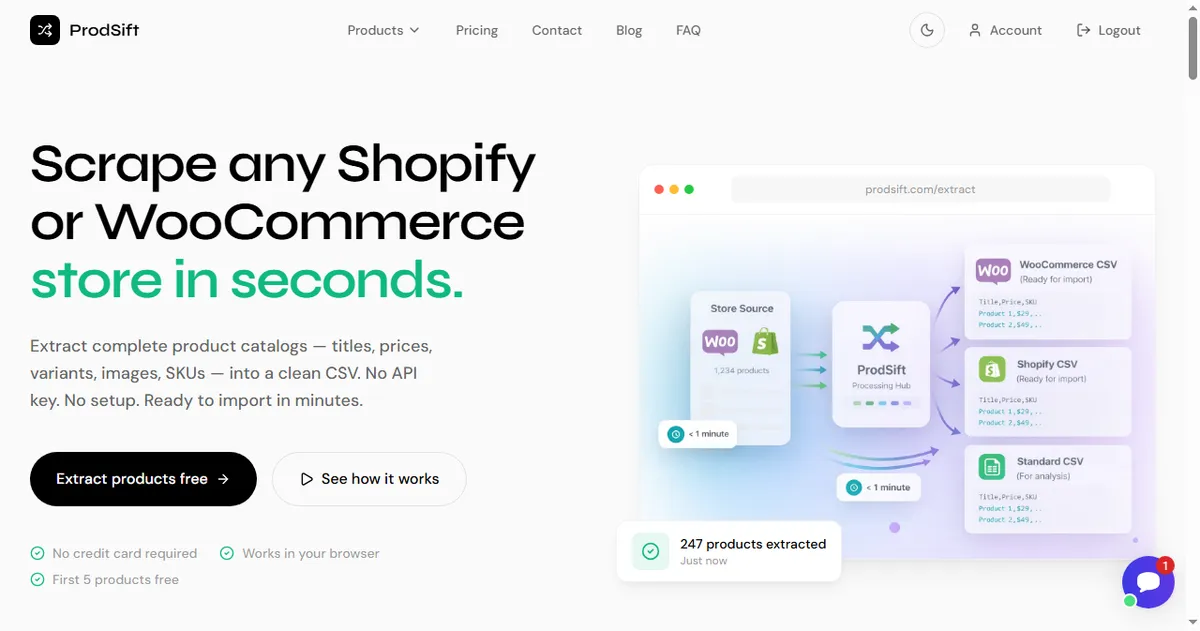 ProdSift screenshot