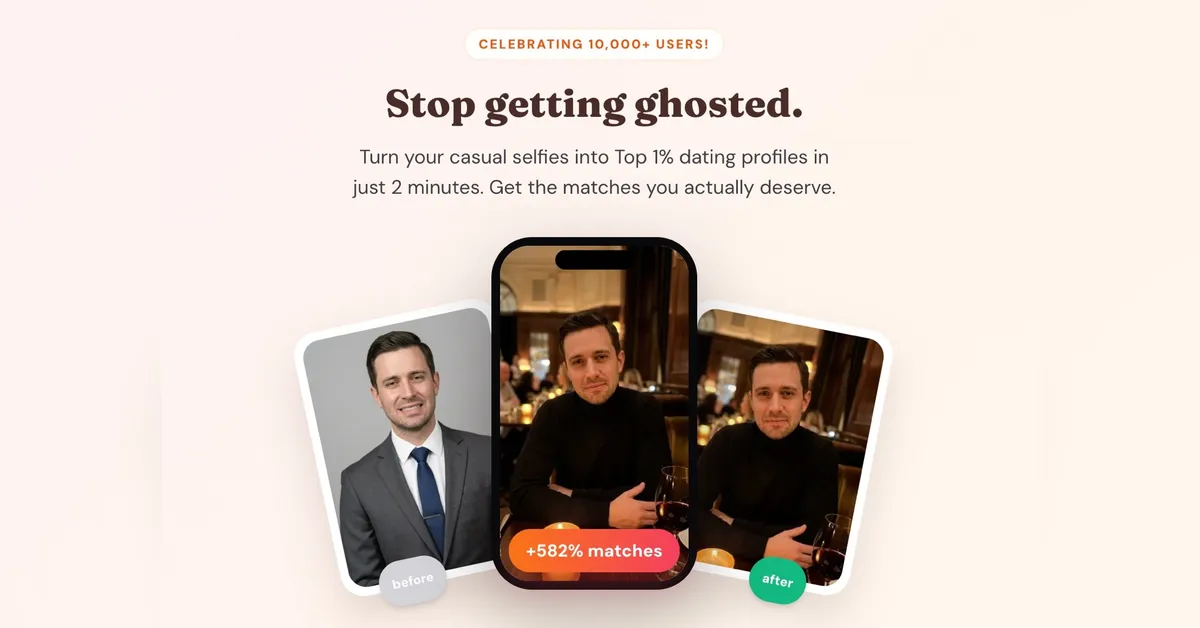 RadiantSnaps AI Dating Photo Generator screenshot