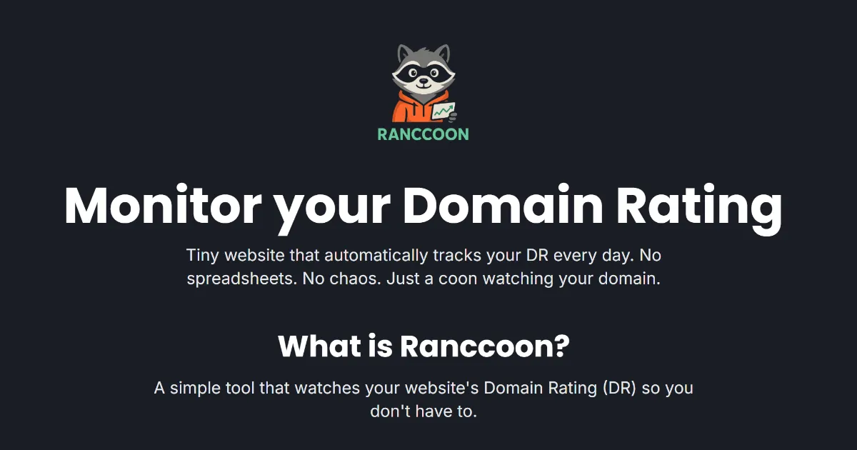 Ranccoon screenshot