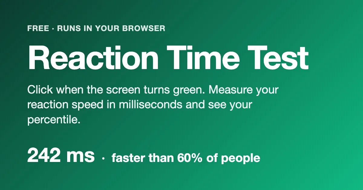 Reaction Time Test screenshot