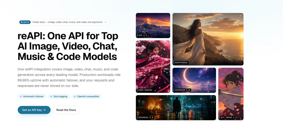 reApi screenshot