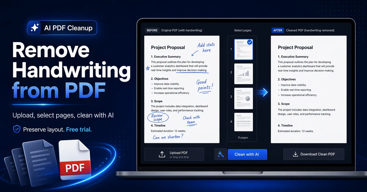 Remove Handwriting screenshot