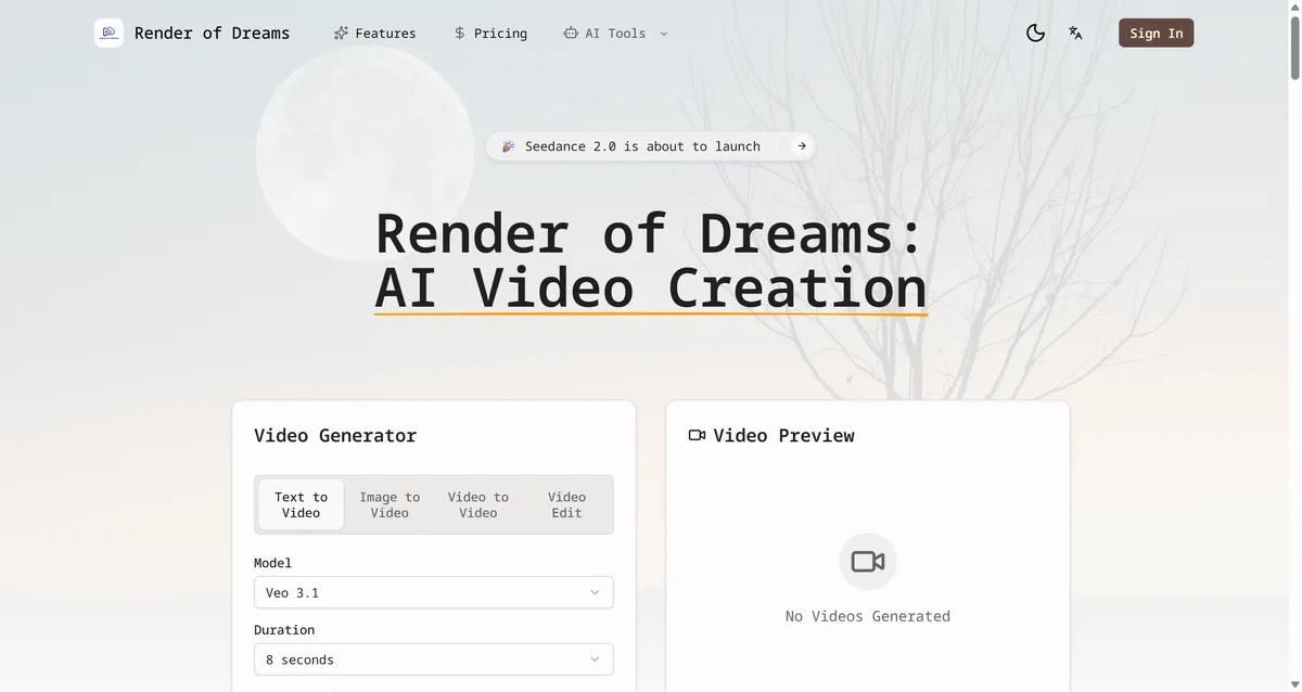 Render of Dreams screenshot