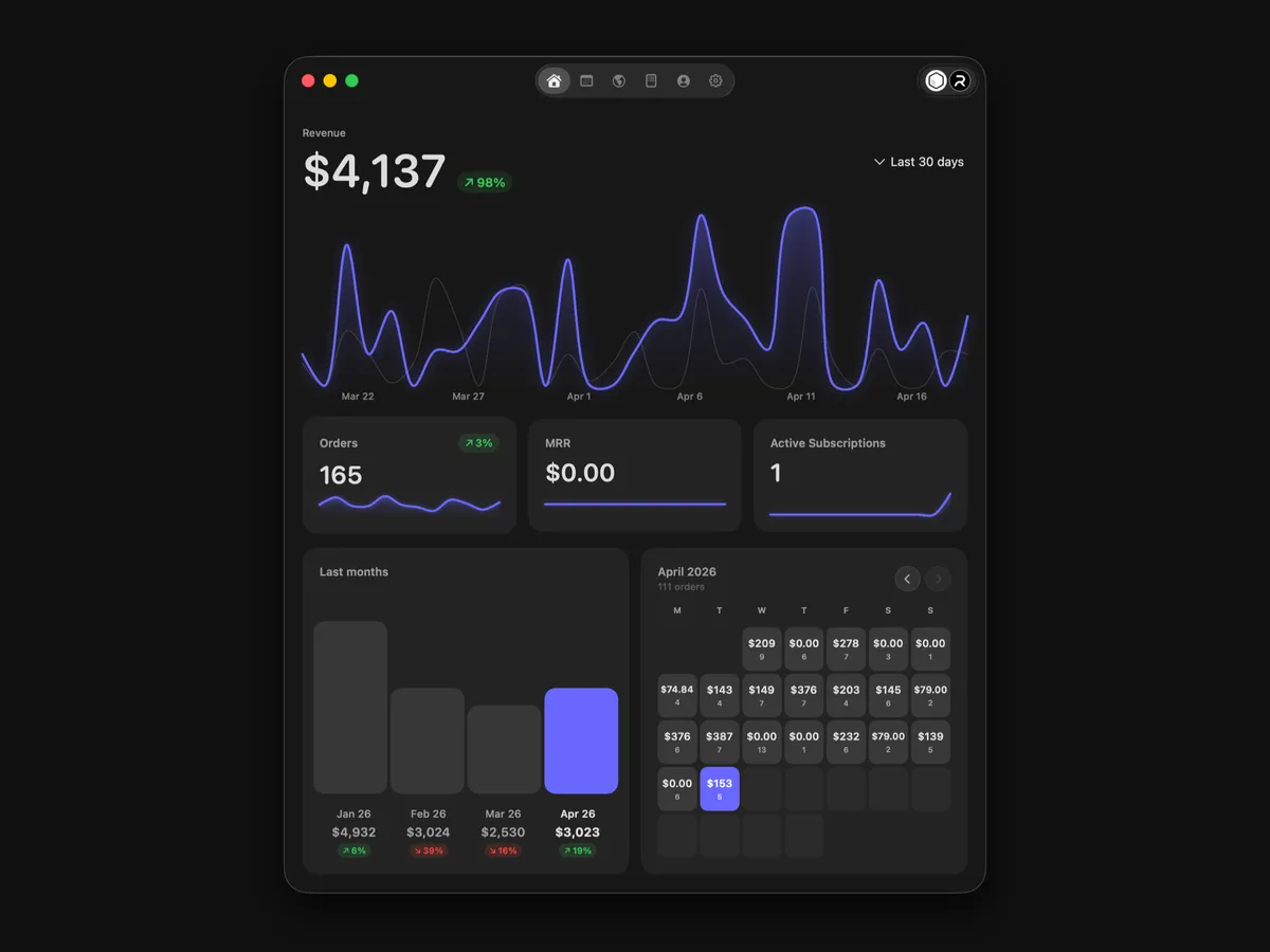 Revone screenshot