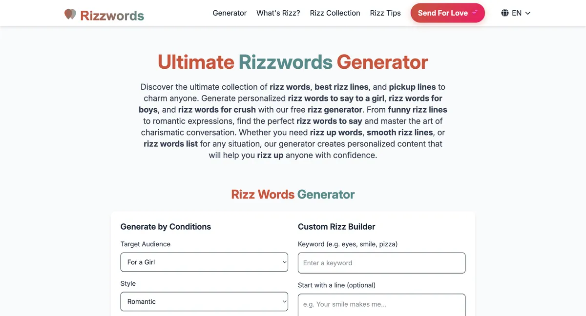 Rizzwords screenshot