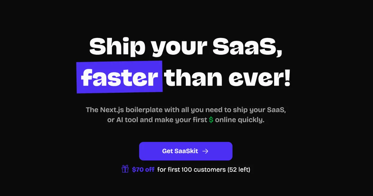 SaaSkit screenshot