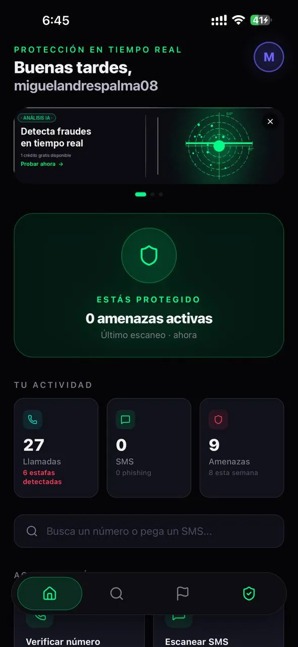 ScamZero screenshot