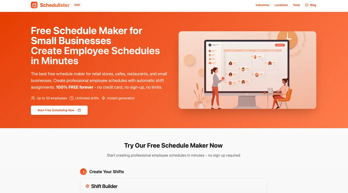 Schedulister screenshot