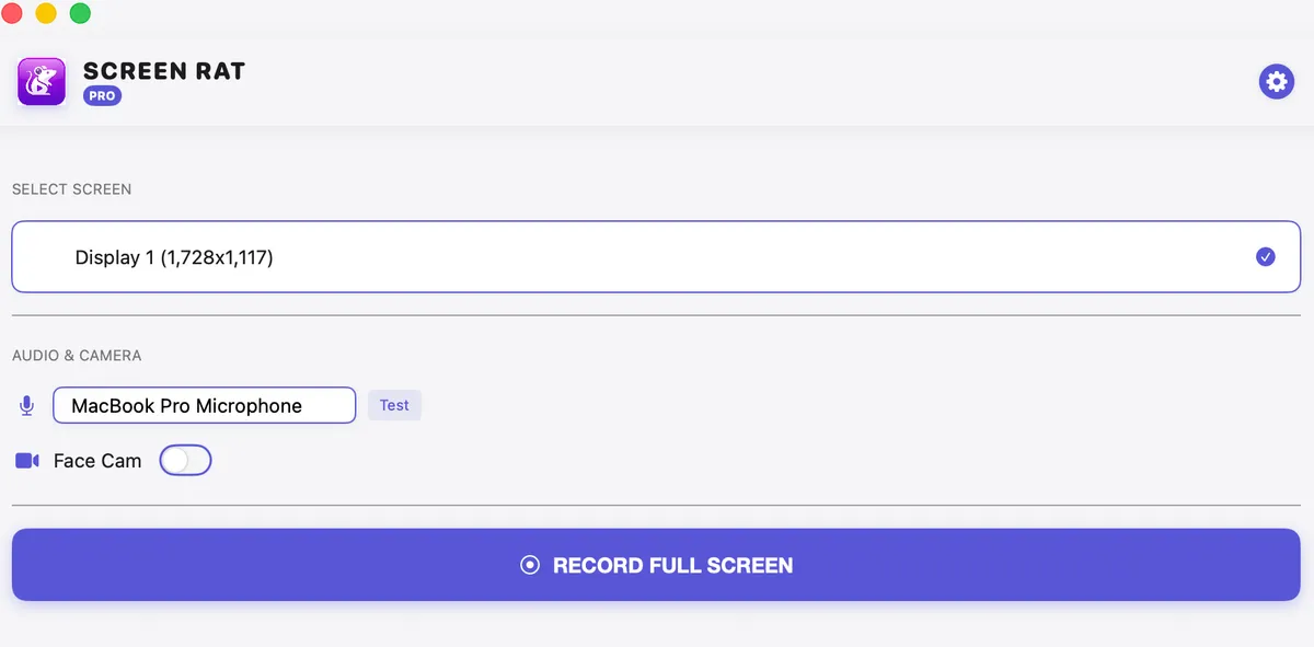 ScreenRat screenshot