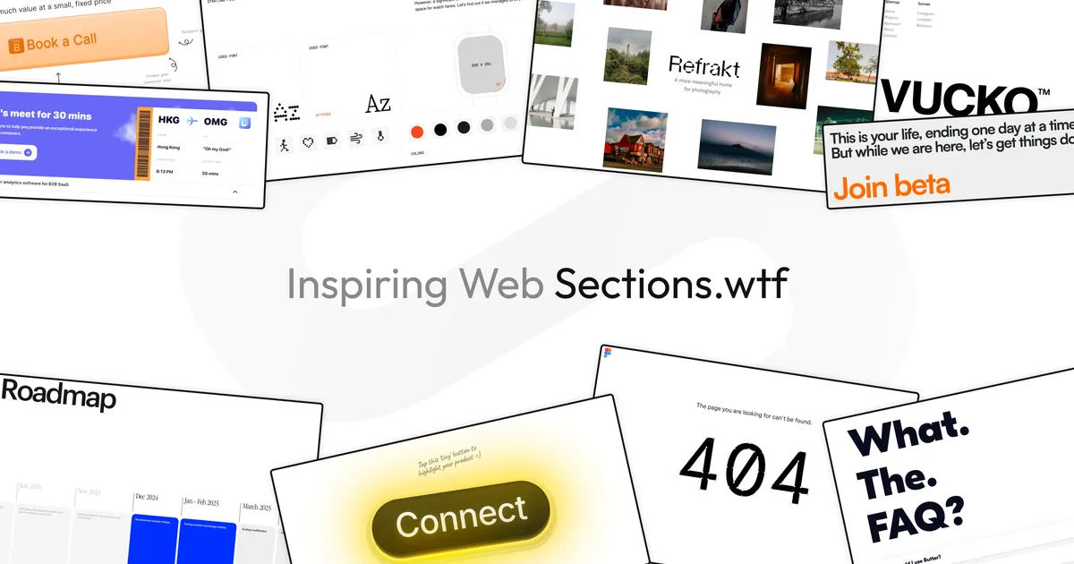 Sections.wtf screenshot