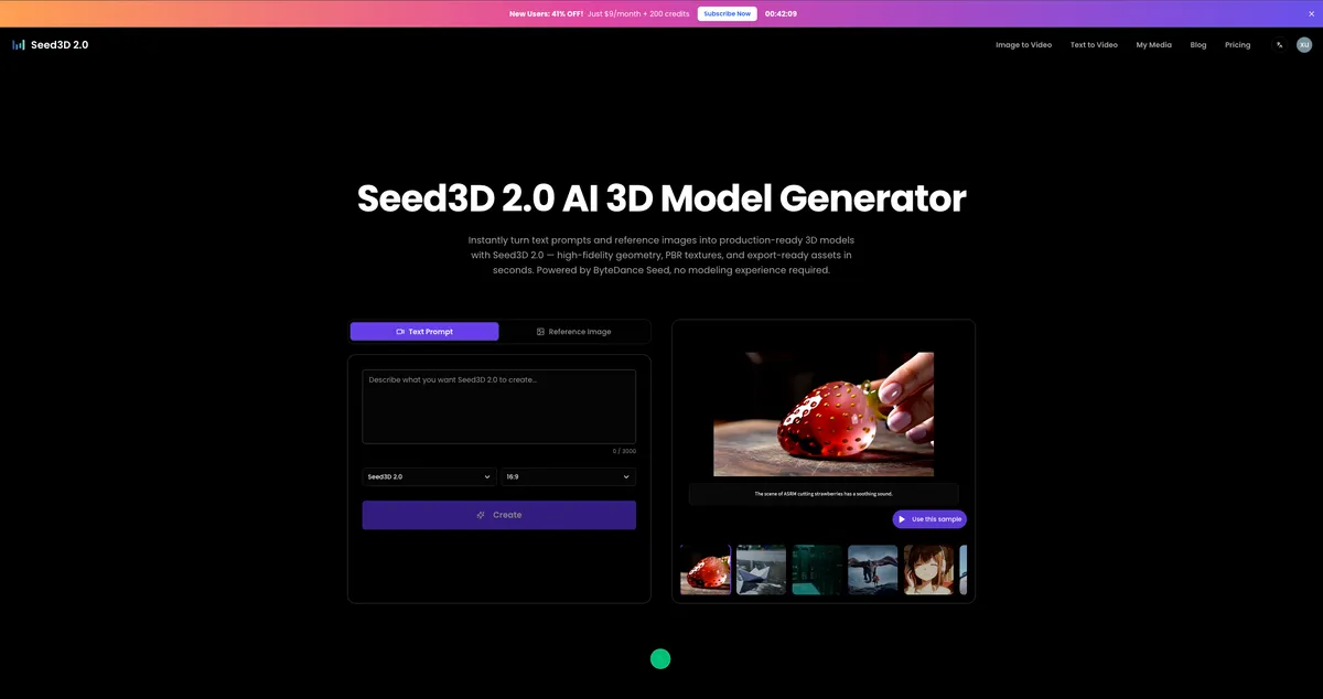 Seed3D 2.0 screenshot