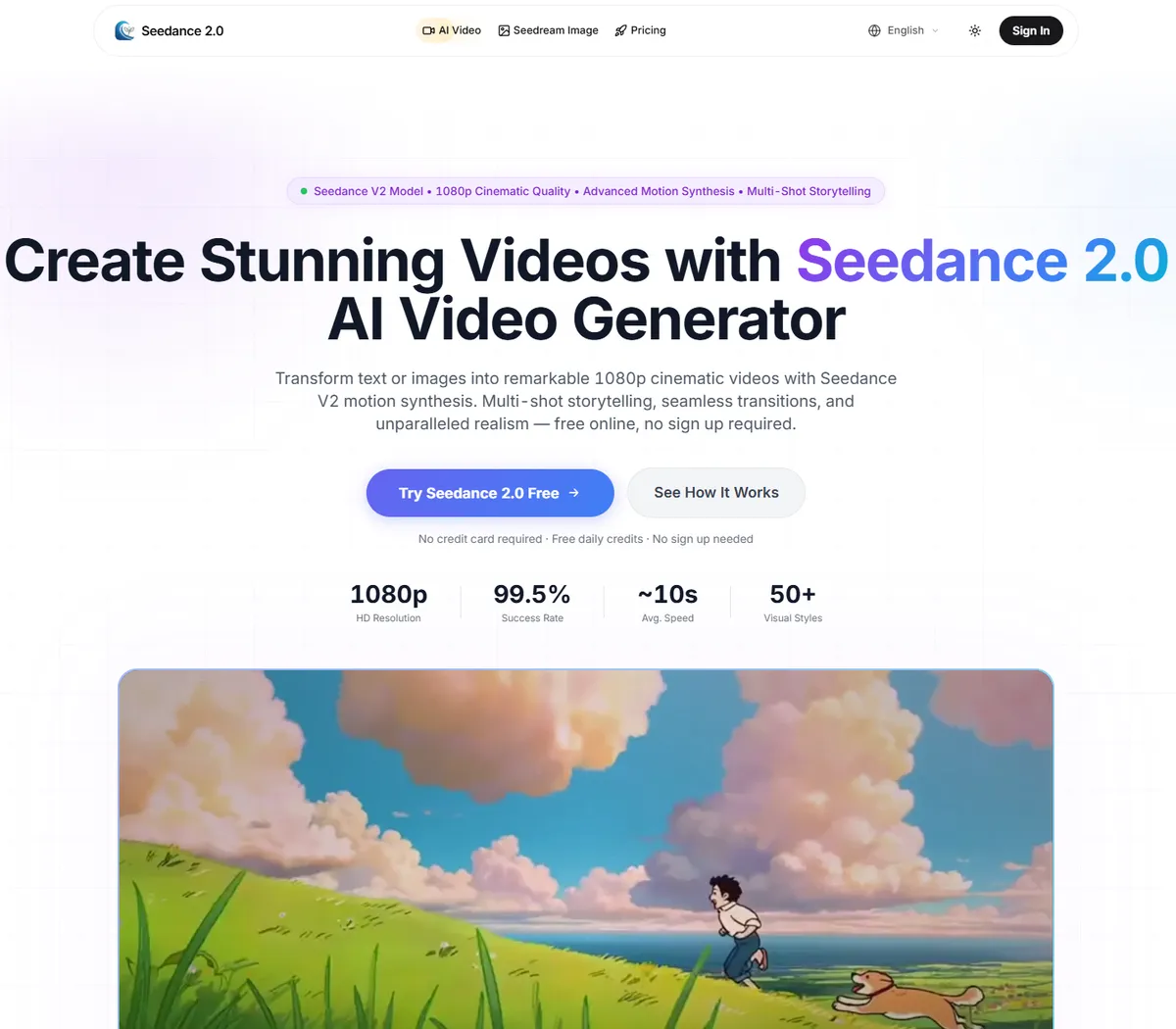 Seedance 2.0 screenshot
