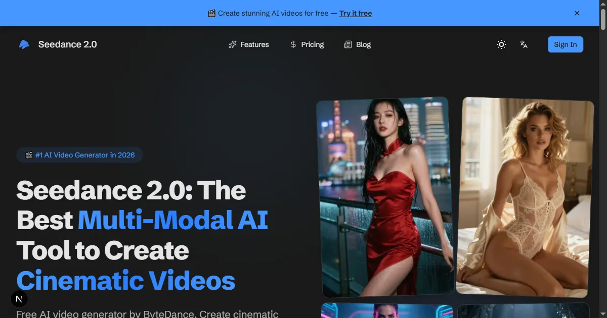 Seedance 2.0 - Free AI Video Generator screenshot
