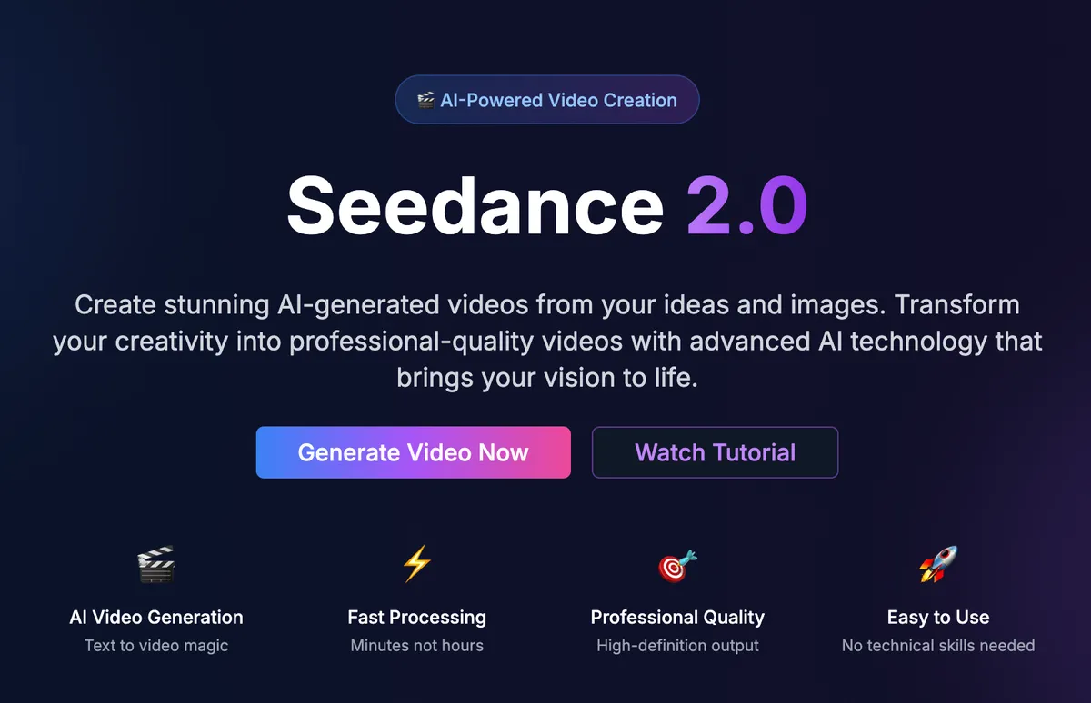 seedance 2.0 Video screenshot
