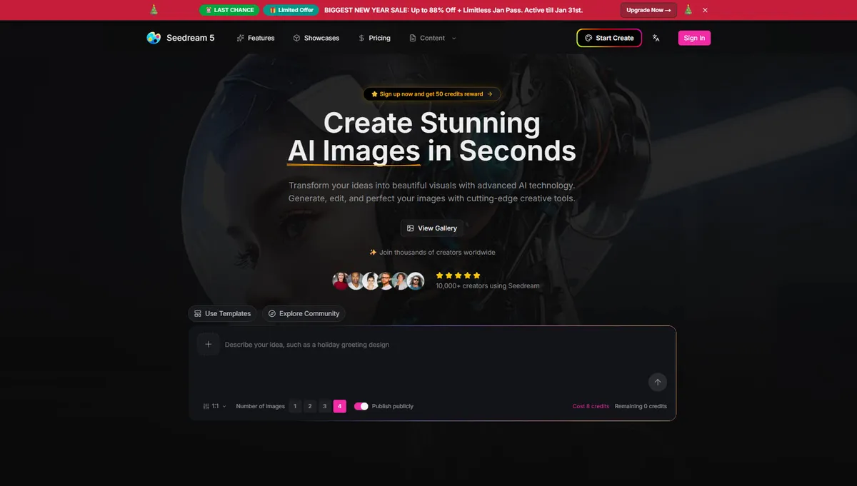 Seedream 5 screenshot