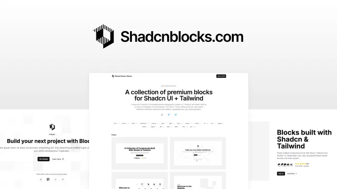 Shadcnblocks screenshot
